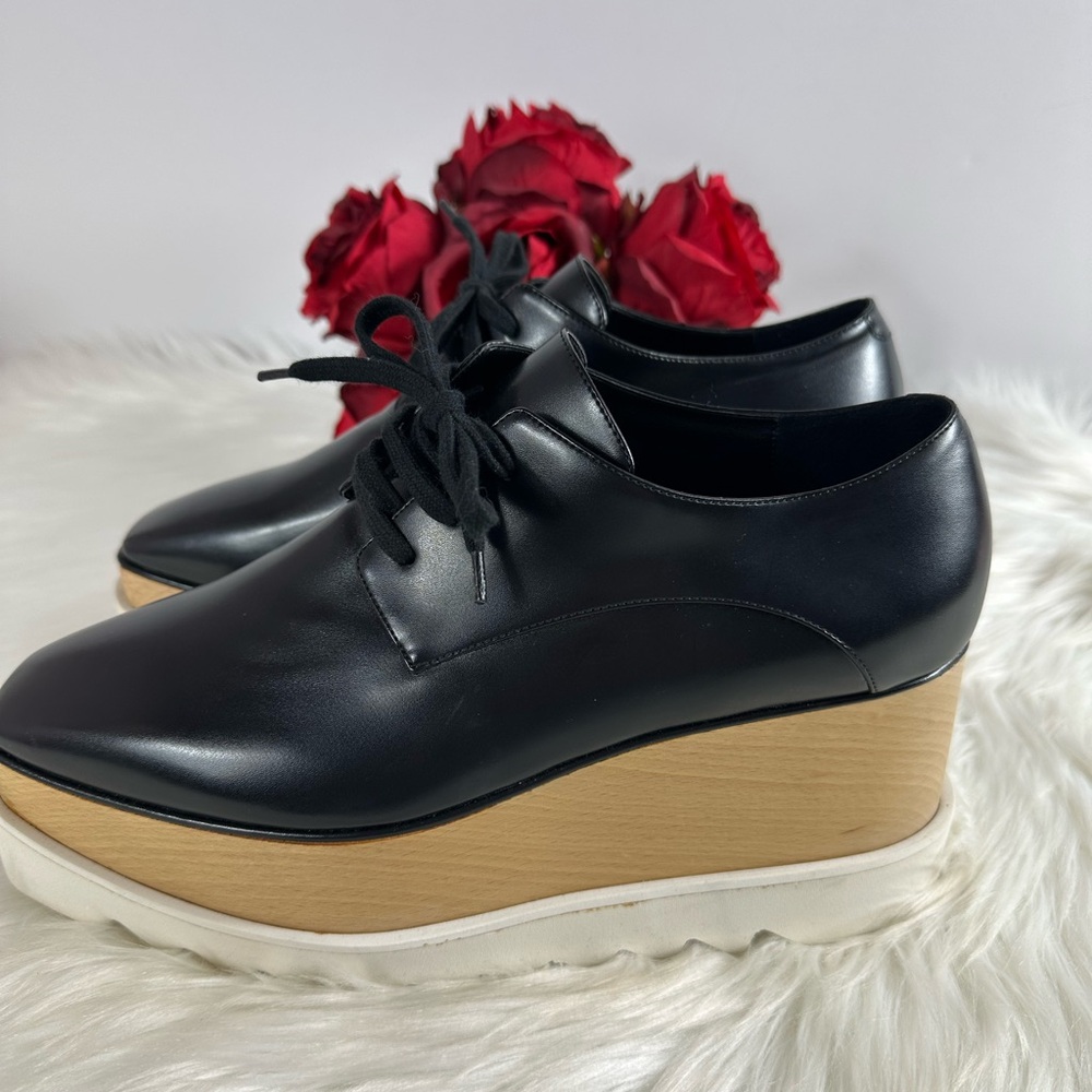 Black Platform Wedge Shoes